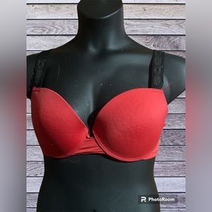 Bebe Red Bra Size 38D